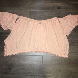 Women’s off the shoulder crop top